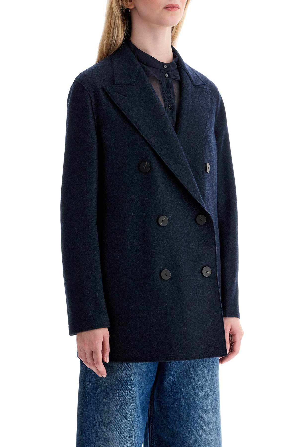 Harris Wharf London double-breasted cashmere coat Jackets Harris Wharf London