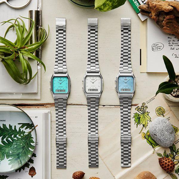 CASIO VINTAGE Mod. EDGY COLLECTION - Light Blue WATCHES CASIO COLLECTION & VINTAGE