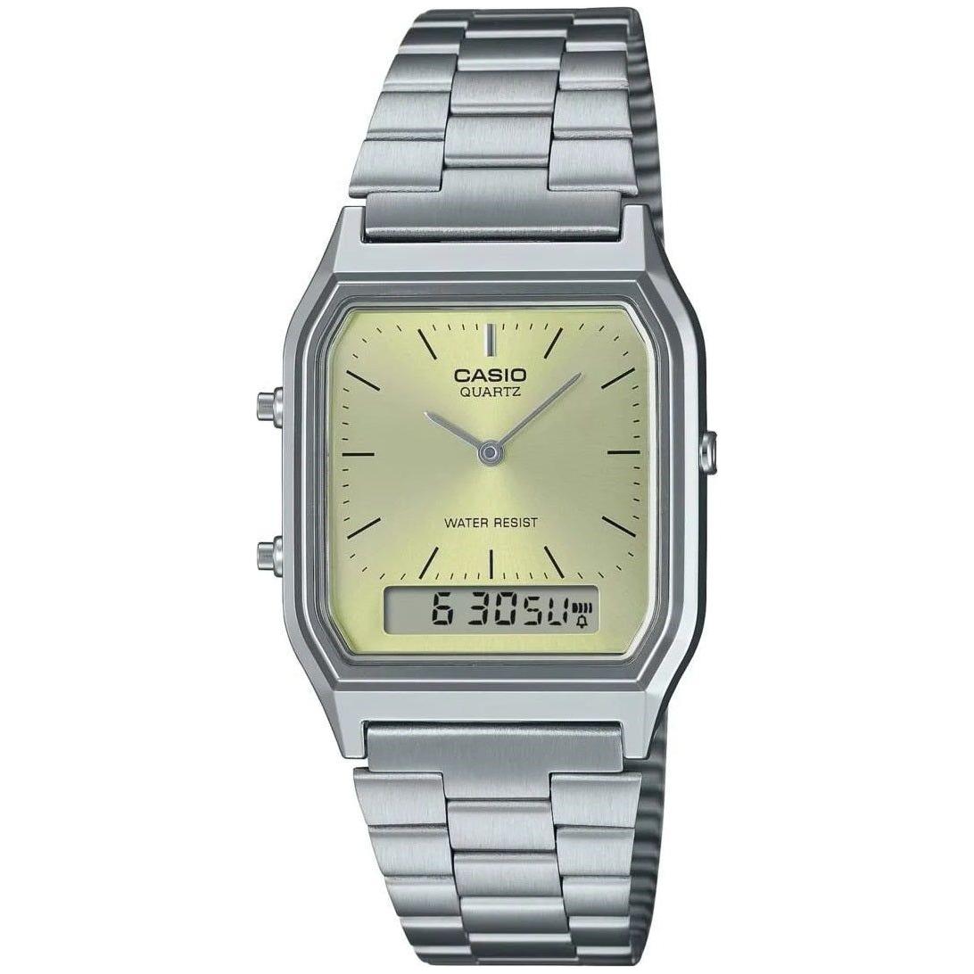 CASIO VINTAGE Mod. EDGY COLLECTION SUNRAY DIAL - GREEN LEMON WATCHES CASIO COLLECTION & VINTAGE