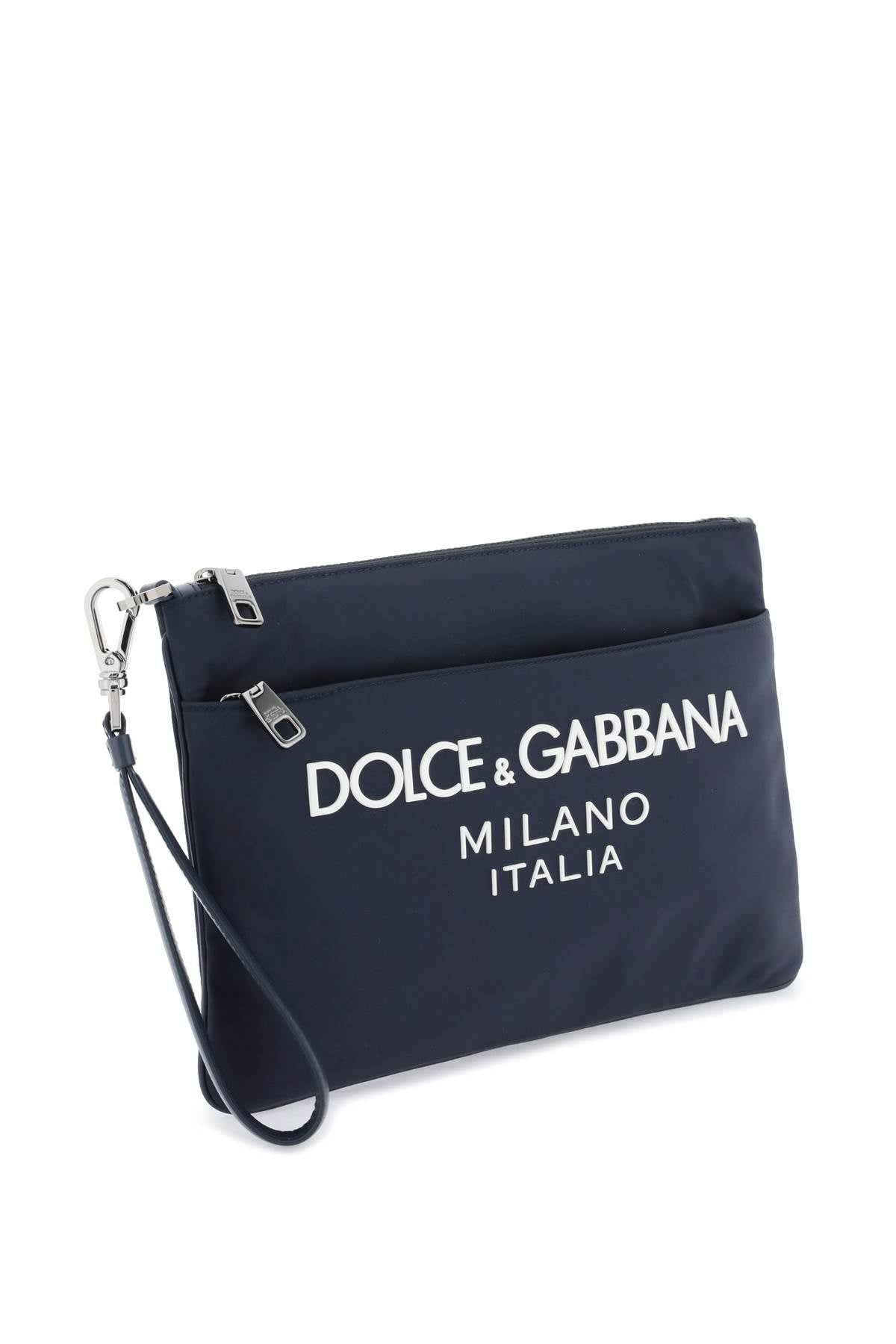 Dolce & Gabbana nylon pouch with rubberized logo Business & travel bags Dolce & Gabbana