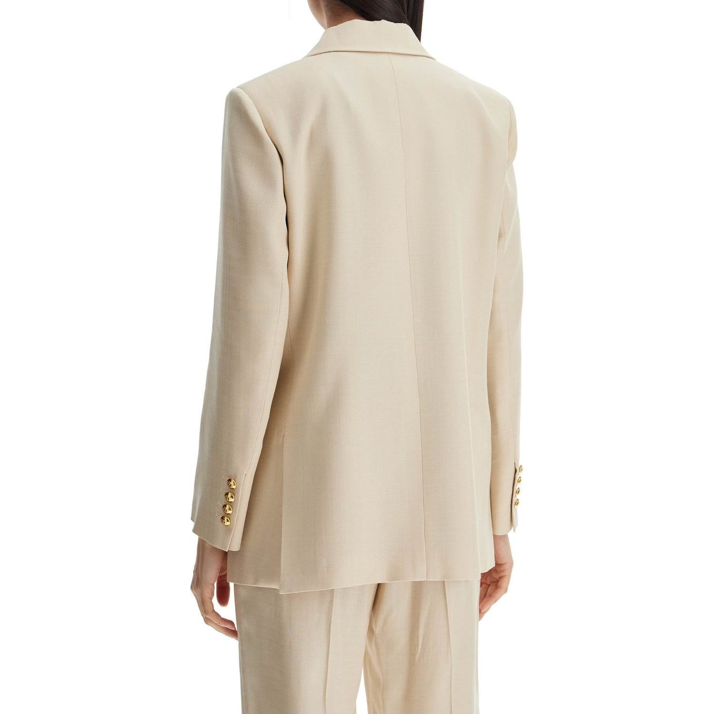 Blaze Milano ivory double-breasted viscose blazer Jackets Blaze Milano