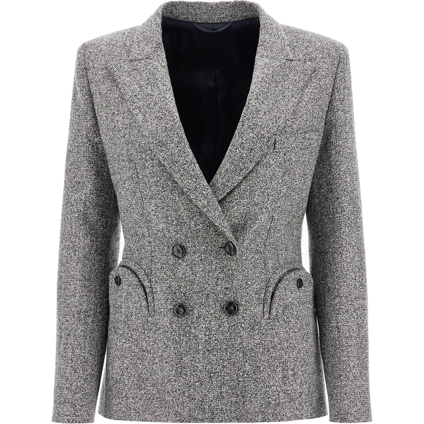 Blaze Milano koru charmer tweed bouclé double-breasted blazer