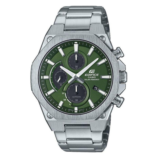 CASIO EDIFICE Mod. CHRONOGRAPH SLIM SAPPHIRE - GREEN New! WATCHES CASIO EDIFICE