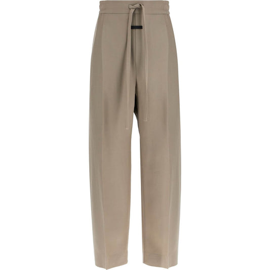 Fear Of God beige wide leg pants in virgin wool and viscose