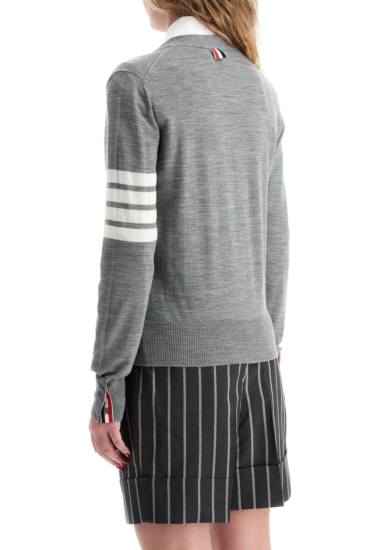 Thom Browne 4-bar merino wool cardigan Knitwear Thom Browne