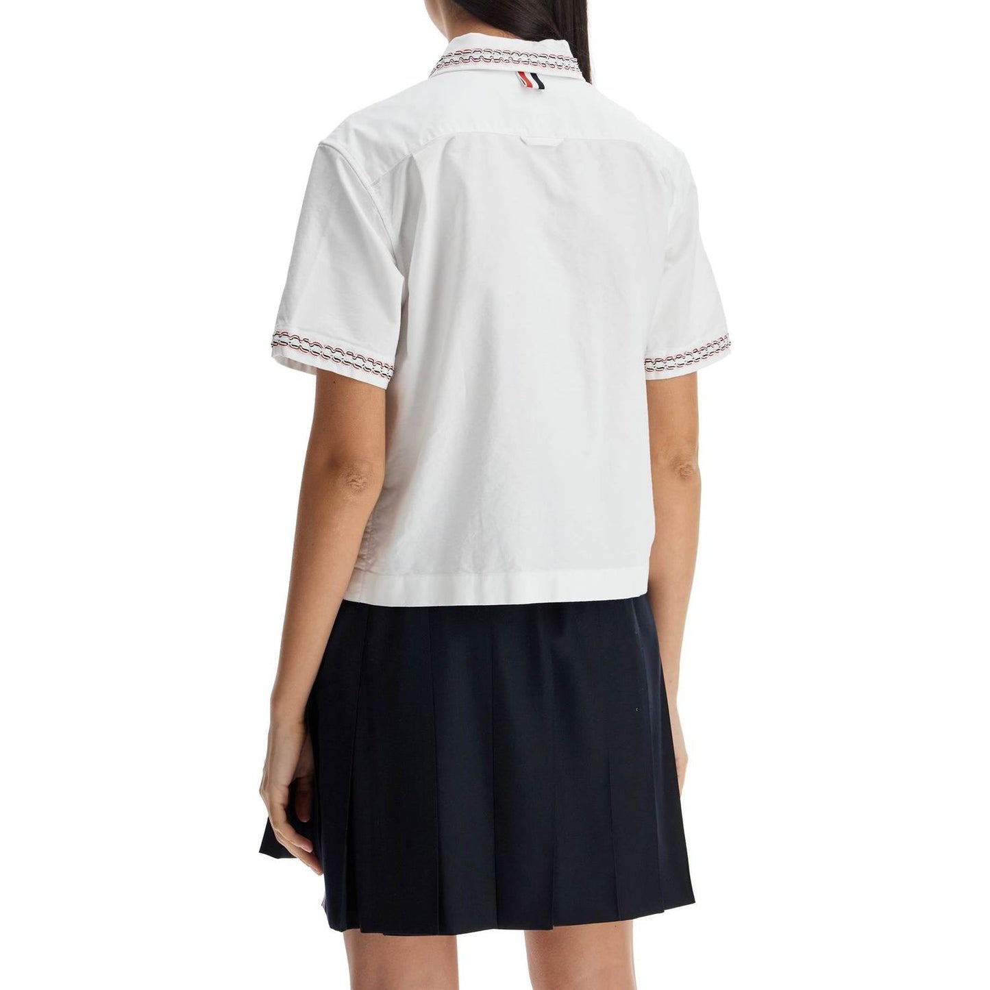 Thom Browne cropped oxford shirt for women Topwear Thom Browne