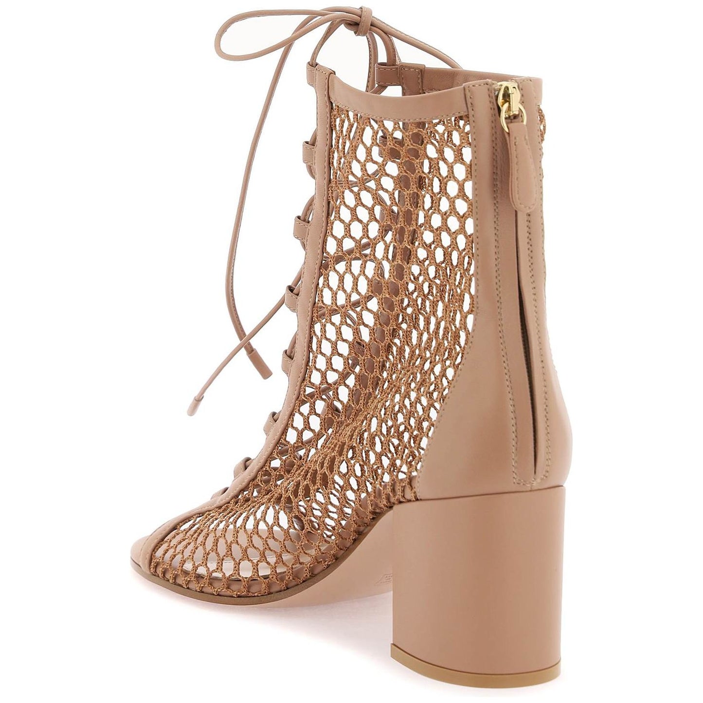 Gianvito Rossi open-toe mesh ankle boots with Boots Gianvito Rossi