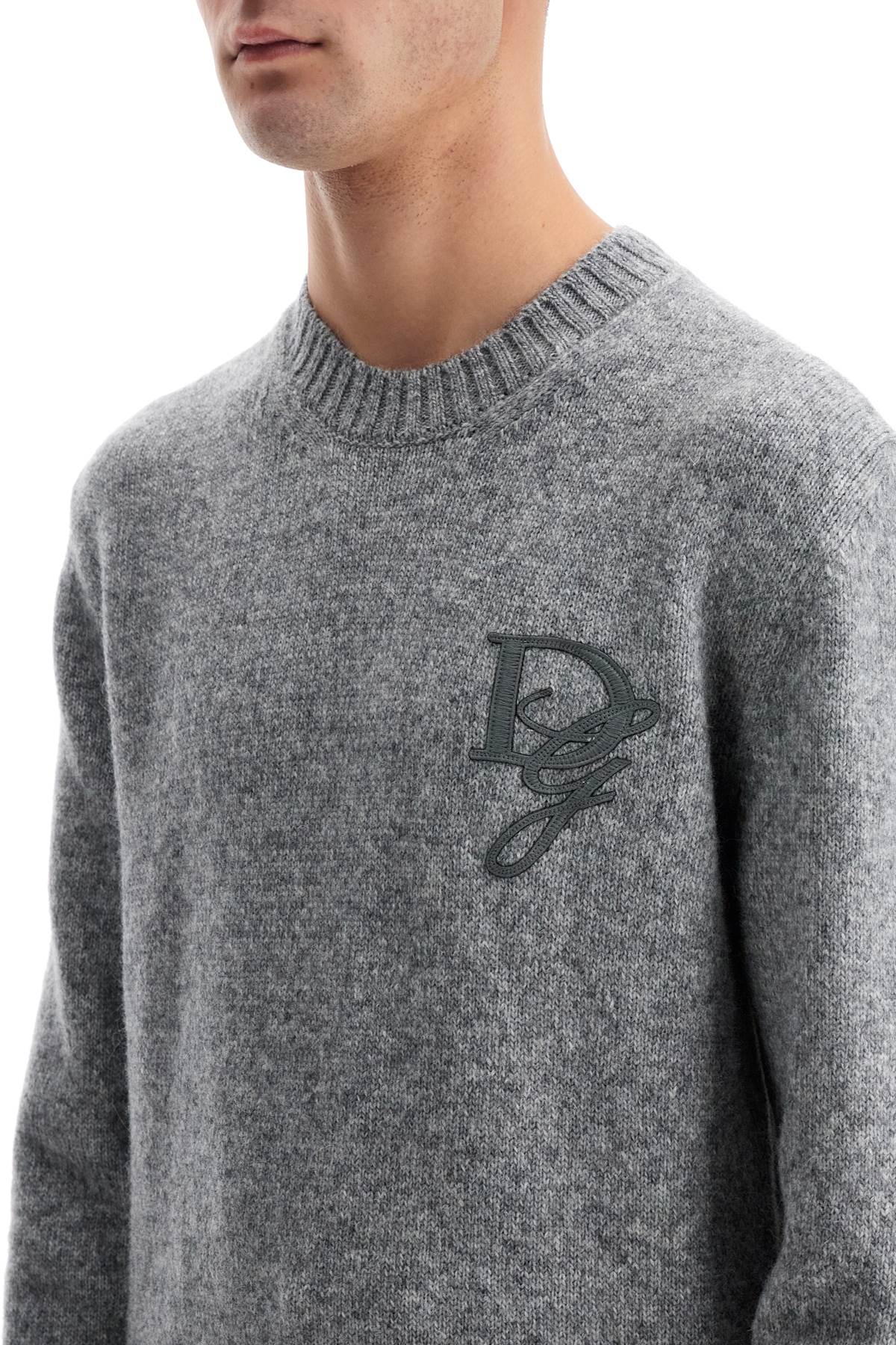 Dolce & Gabbana 'round neck pullover with dg Knitwear Dolce & Gabbana