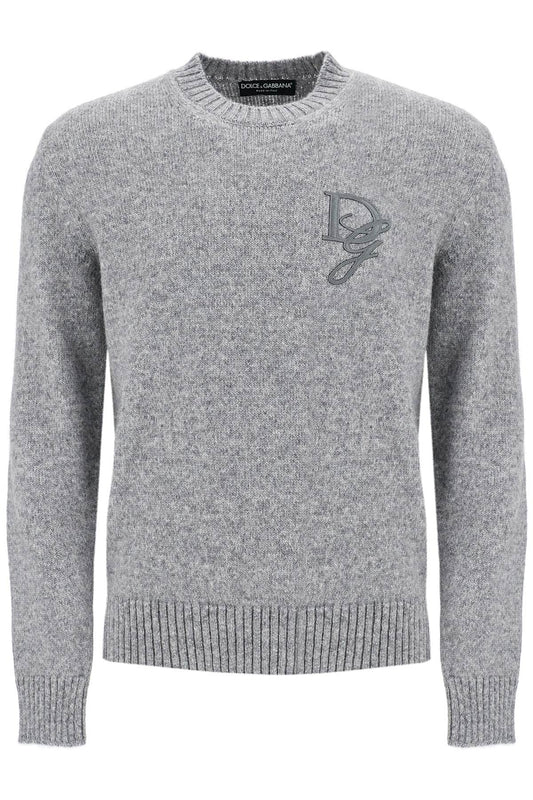 Dolce & Gabbana 'round neck pullover with dg Knitwear Dolce & Gabbana