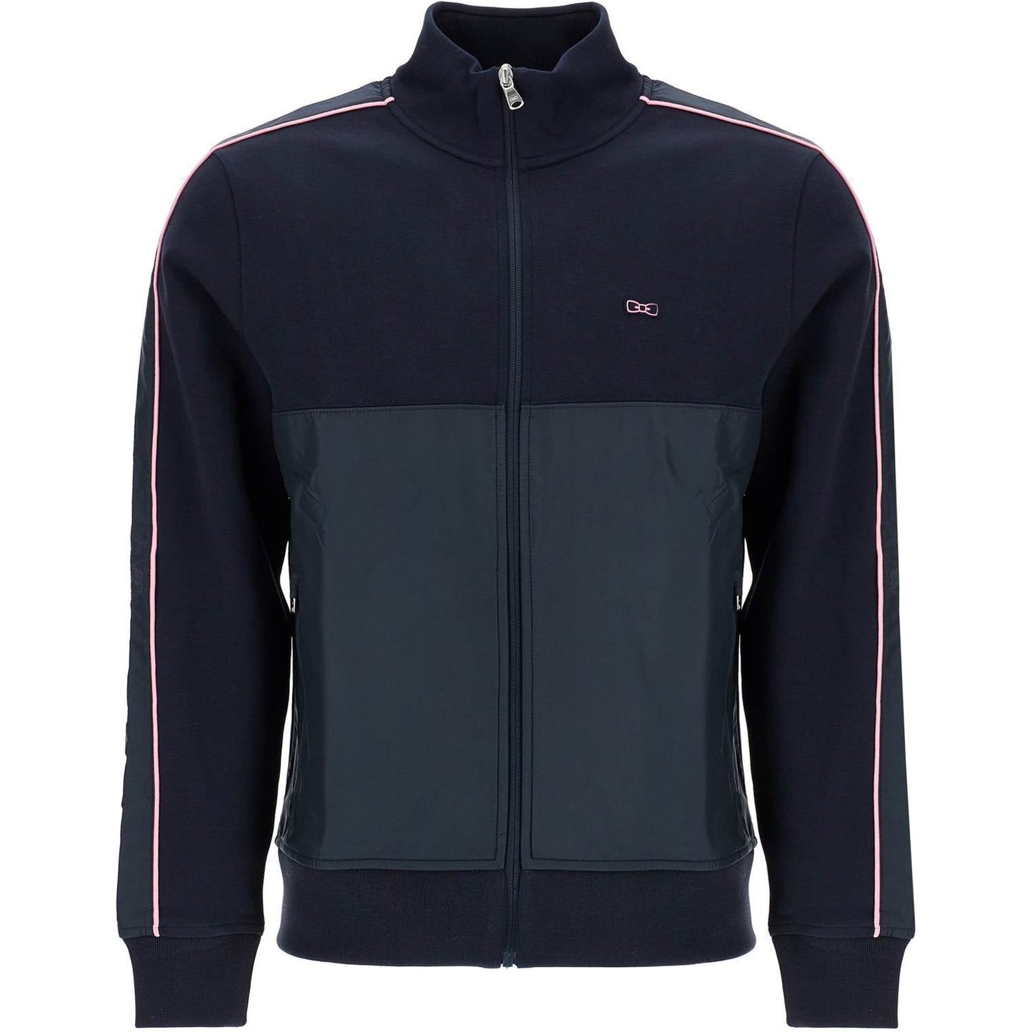 EDEN PARK dark blue high collar zip sweatshirt