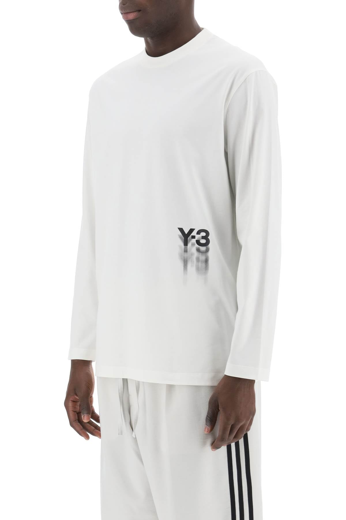 Y-3 long-sleeved t-shirt with logo print Topwear Y-3