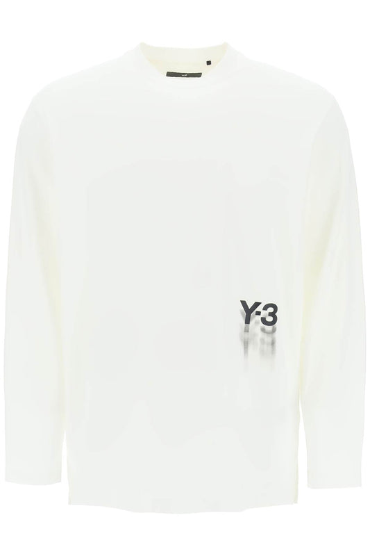 Y-3 long-sleeved t-shirt with logo print Topwear Y-3