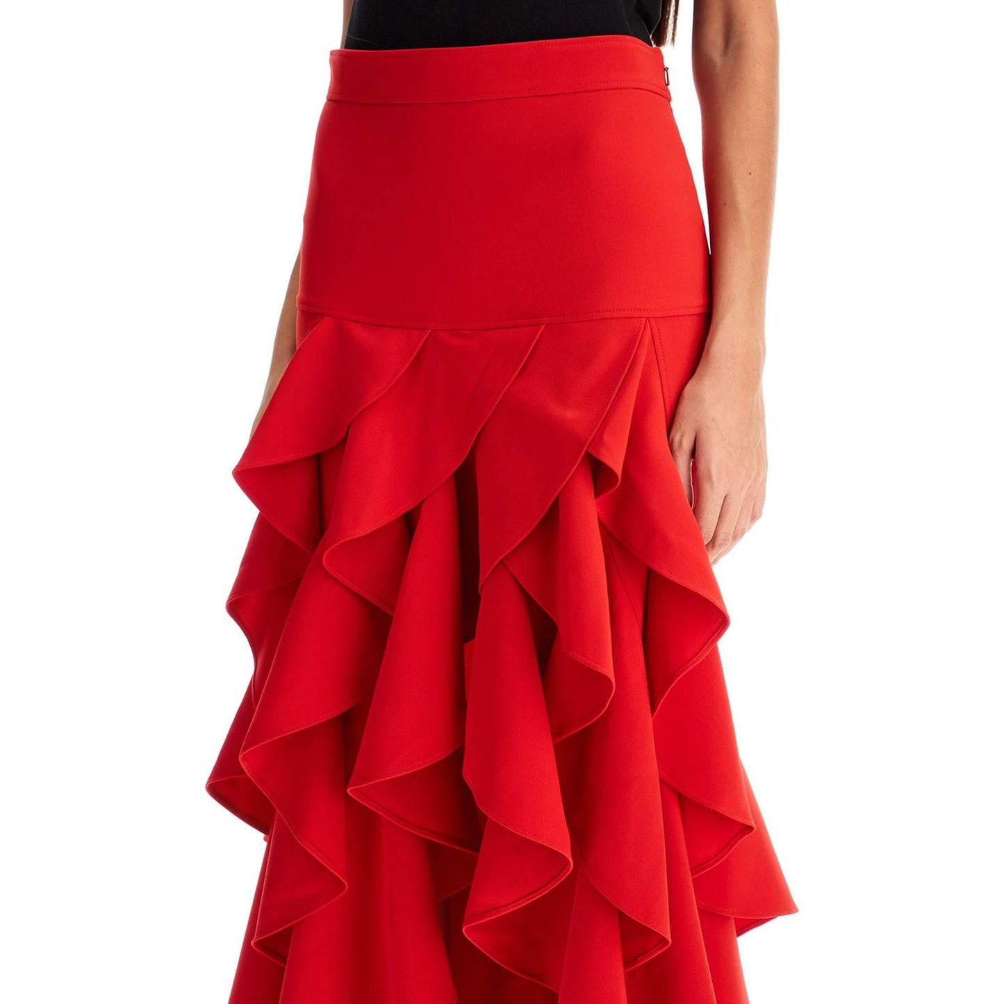 Moschino asymmetric skirt with ruffles