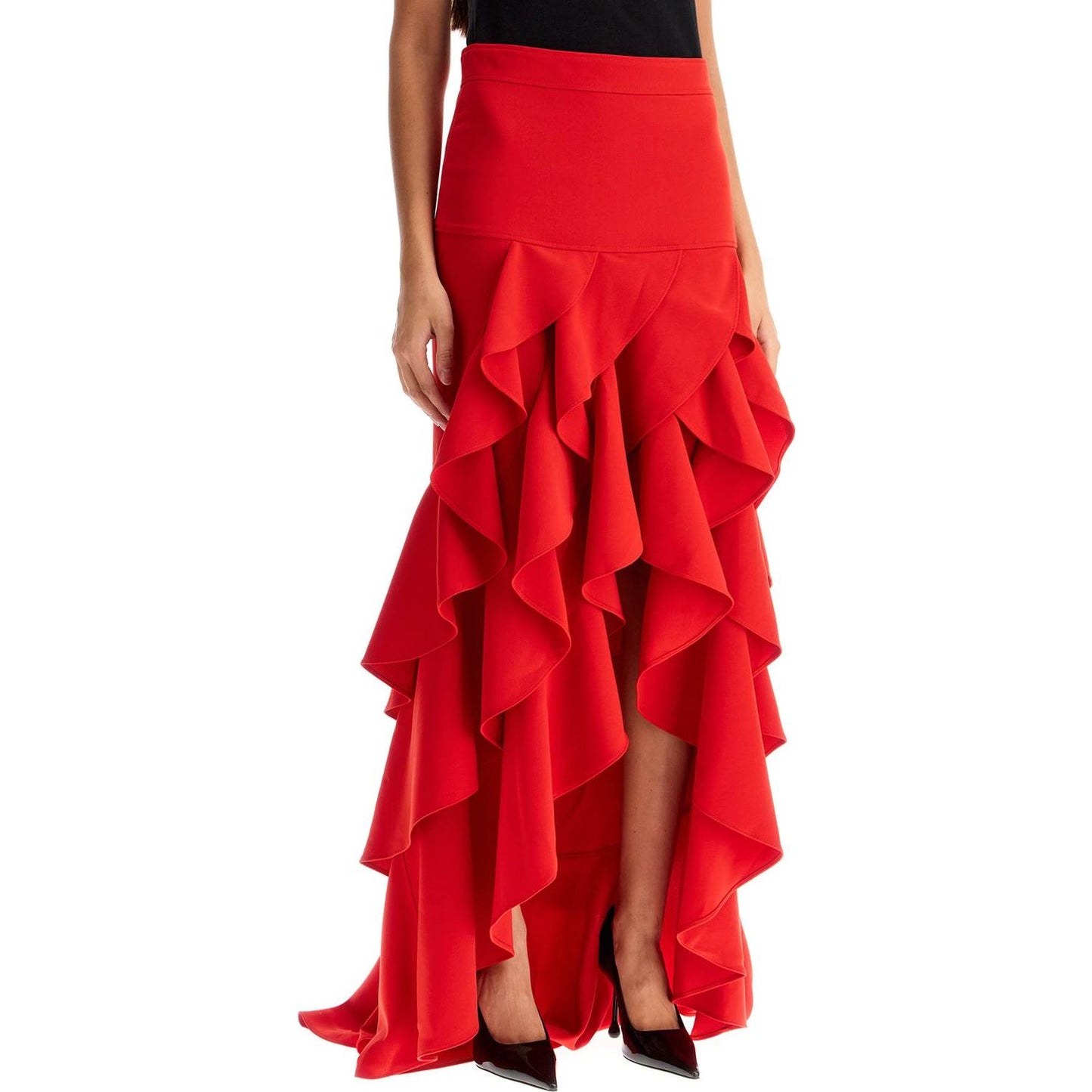 Moschino asymmetric skirt with ruffles