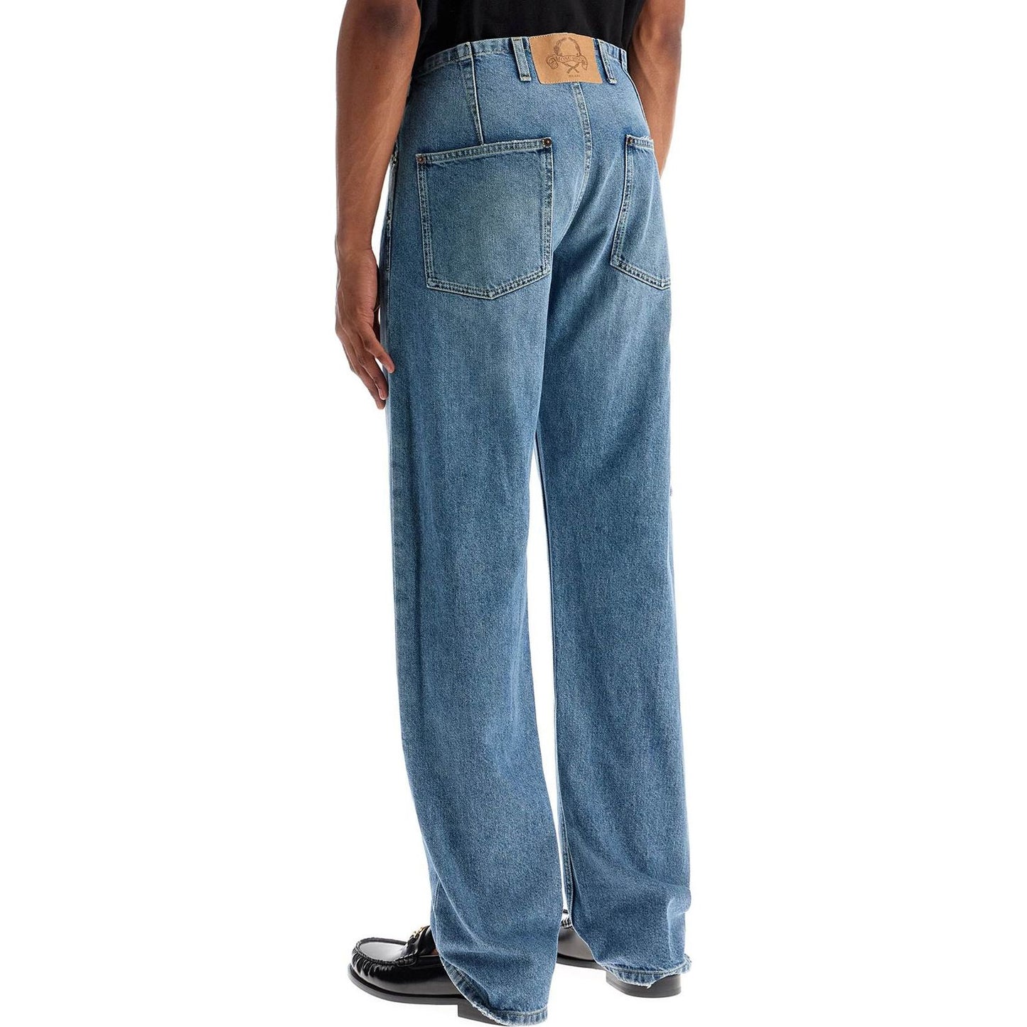 Moschino straight jeans with adjustable waistband Jeans Moschino