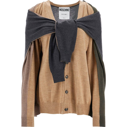 Moschino double-sleeved cardigan