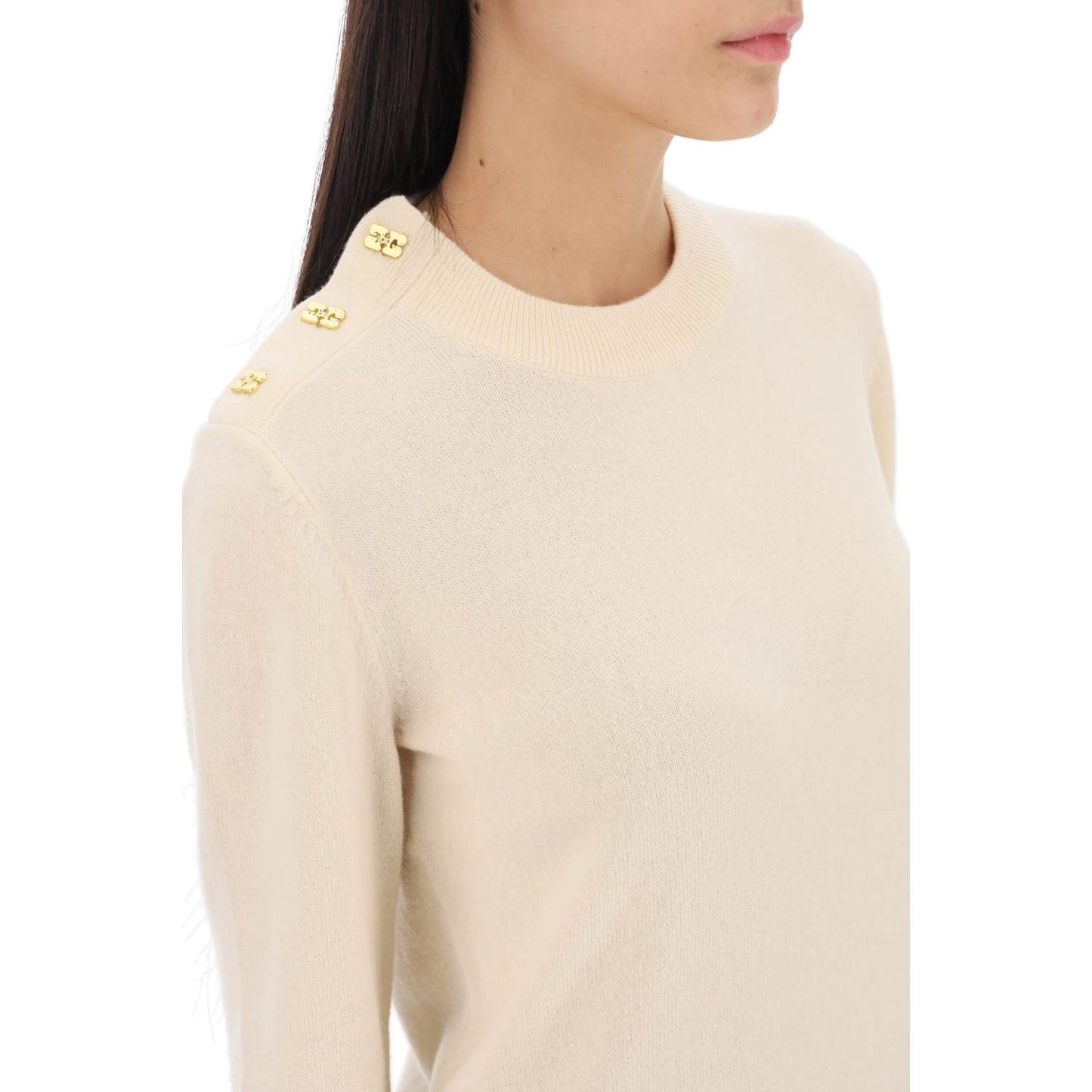 sweater with ganni butterfly buttons Knitwear Ganni