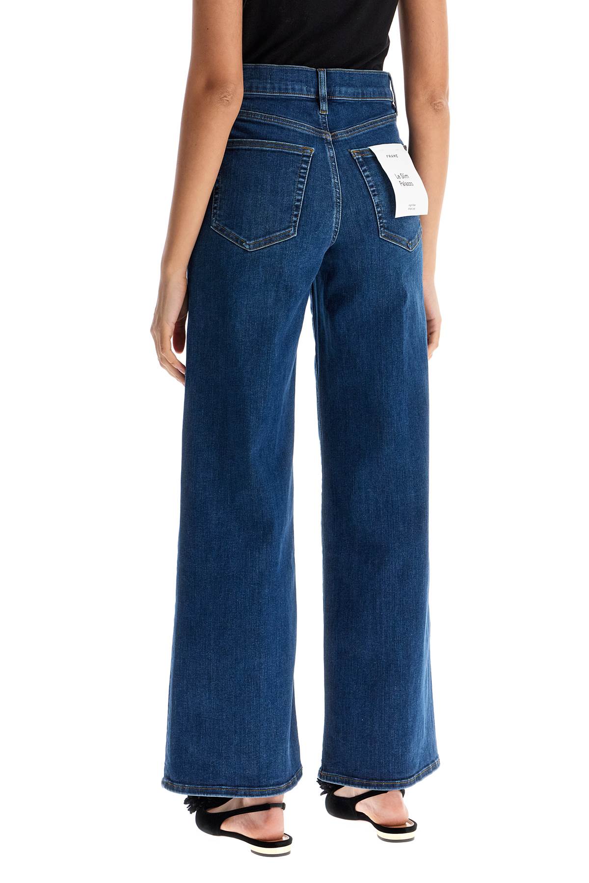 FRAME 'le slim palazzo' cropped jeans