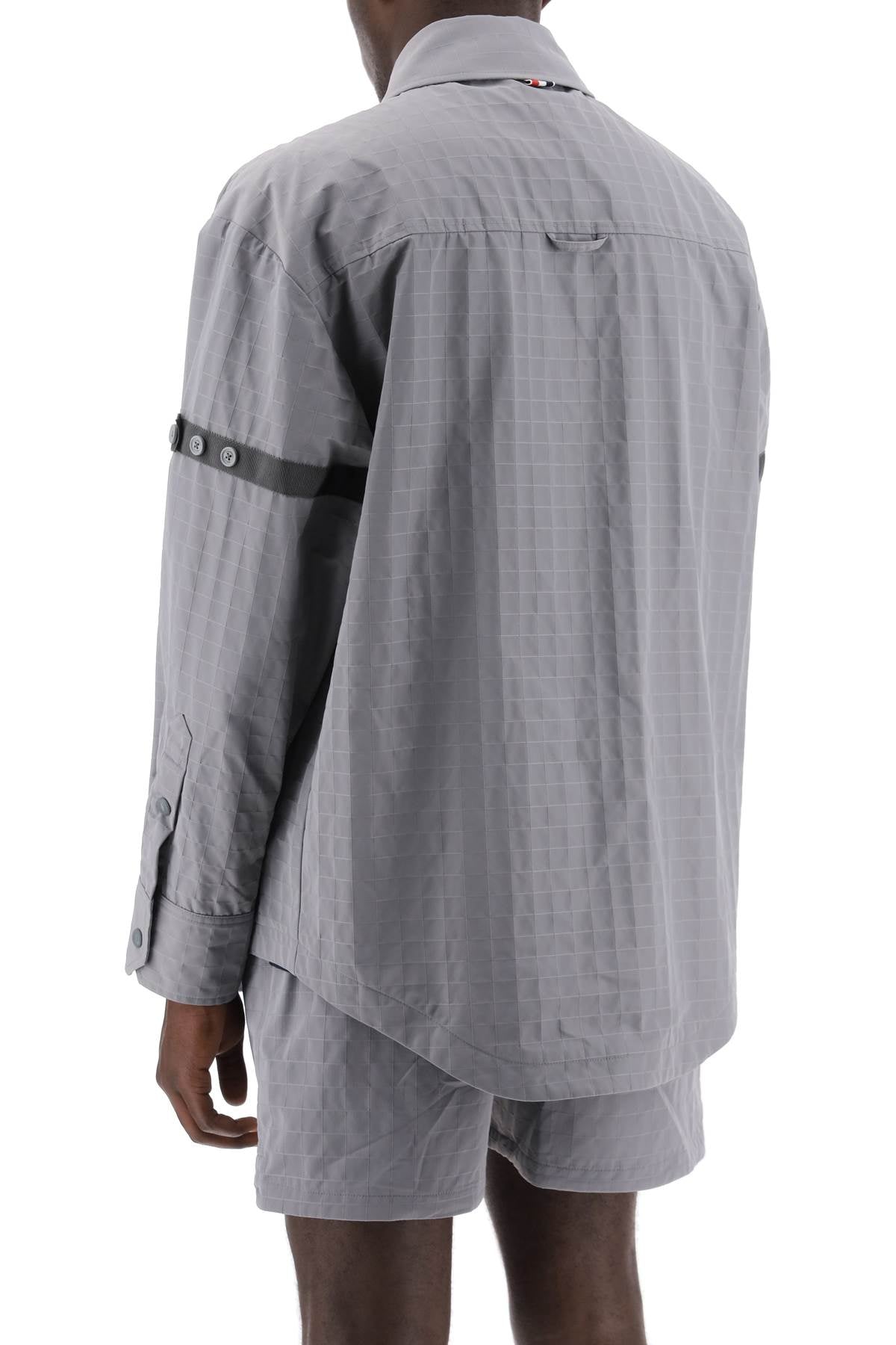 Thom Browne Thom Browne nylon ripstop overshirt in Vests Thom Browne