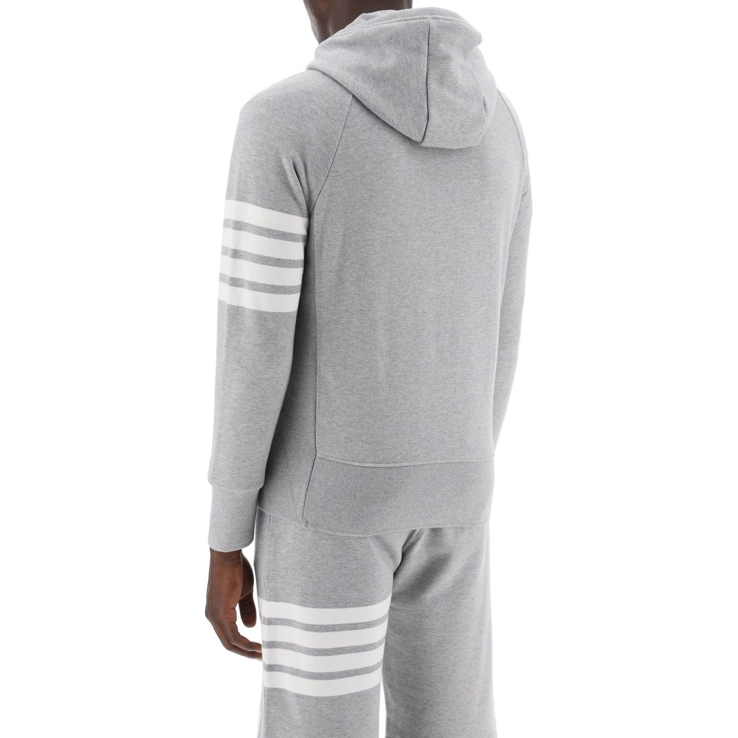 Thom Browne 4-bar zip-up hoodie Topwear Thom Browne