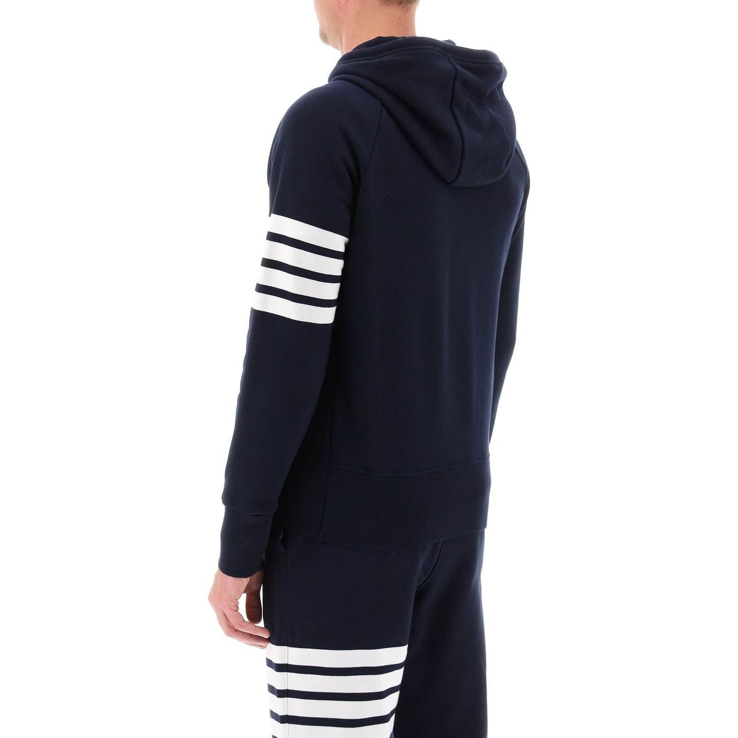 Thom Browne 4-bar zip-up hoodie Topwear Thom Browne