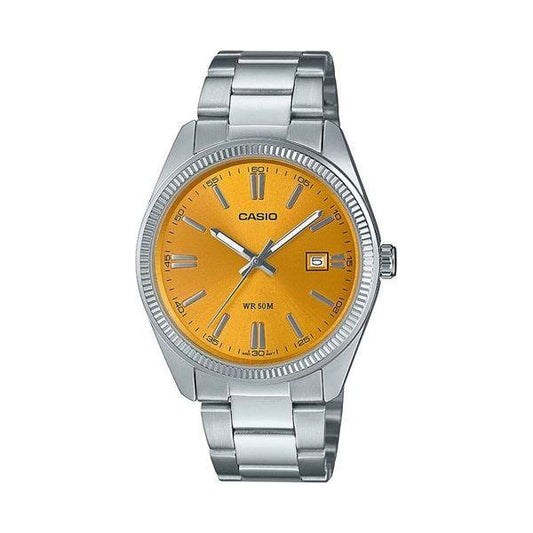 CASIO COLLECTION Mod. DATE - MUSTARD YELLOW WATCHES CASIO