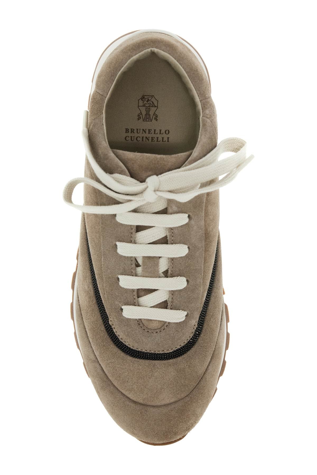 Brunello Cucinelli wool sneakers with precious stripe design Sneakers Brunello Cucinelli