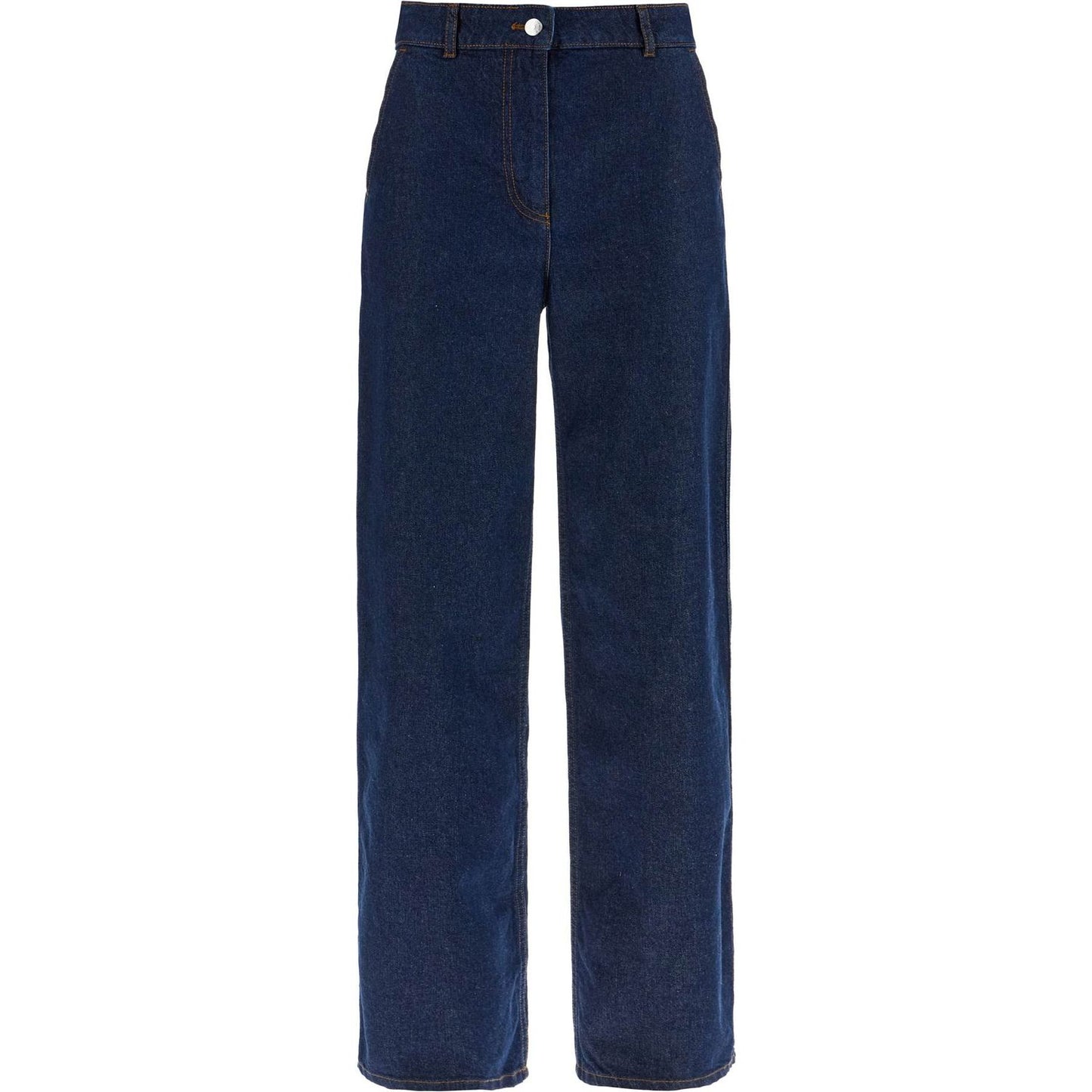 Maison Kitsune straight jeans with embroidery Jeans Maison Kitsune