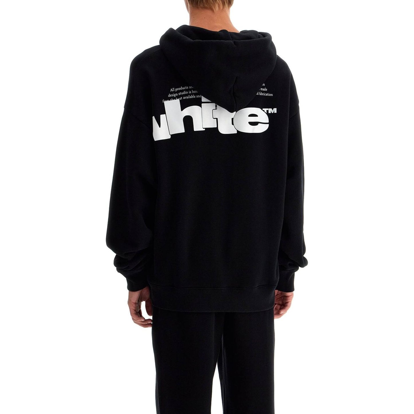 Off White Off-White hooded sweatshirt with shared Topwear Off White