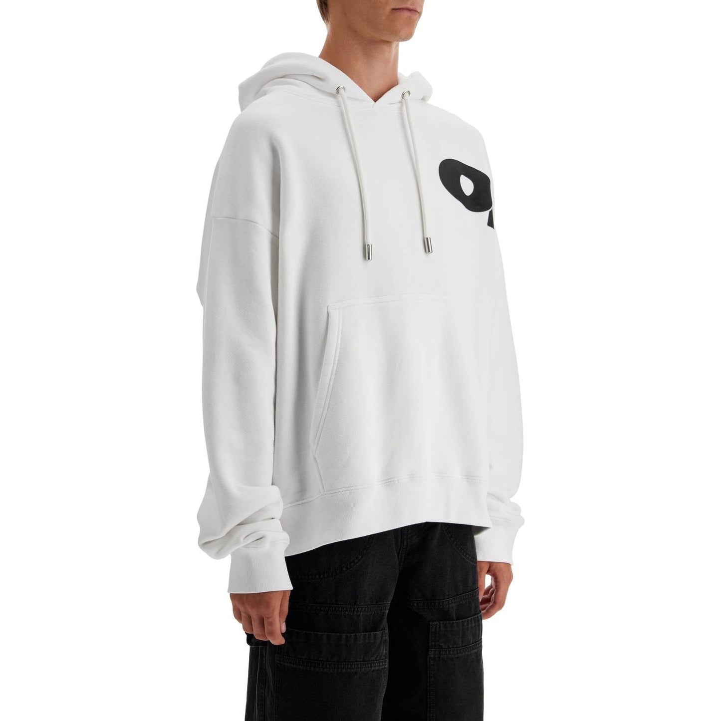 Off-White hooded sweatshirt in French terry cotton Topwear Off White