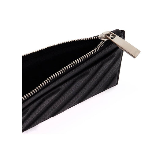 Off-White leather embossed diagonal card holder Small Leather Goods Off White