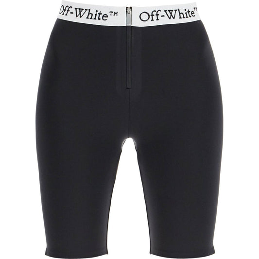 Off-White lycra logo band shorts Short trousers Off-White