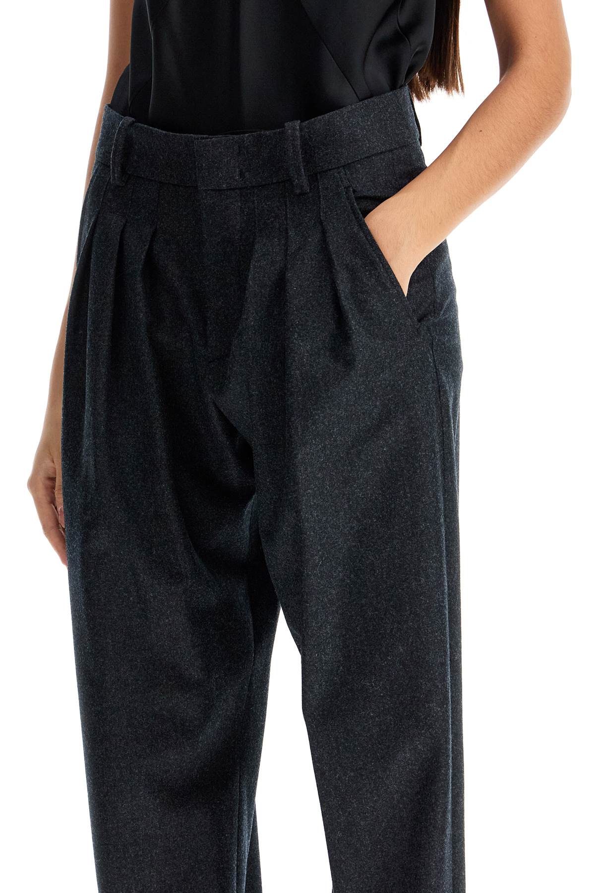 Isabel Marant casile wool flannel trousers in nine Trousers Isabel Marant