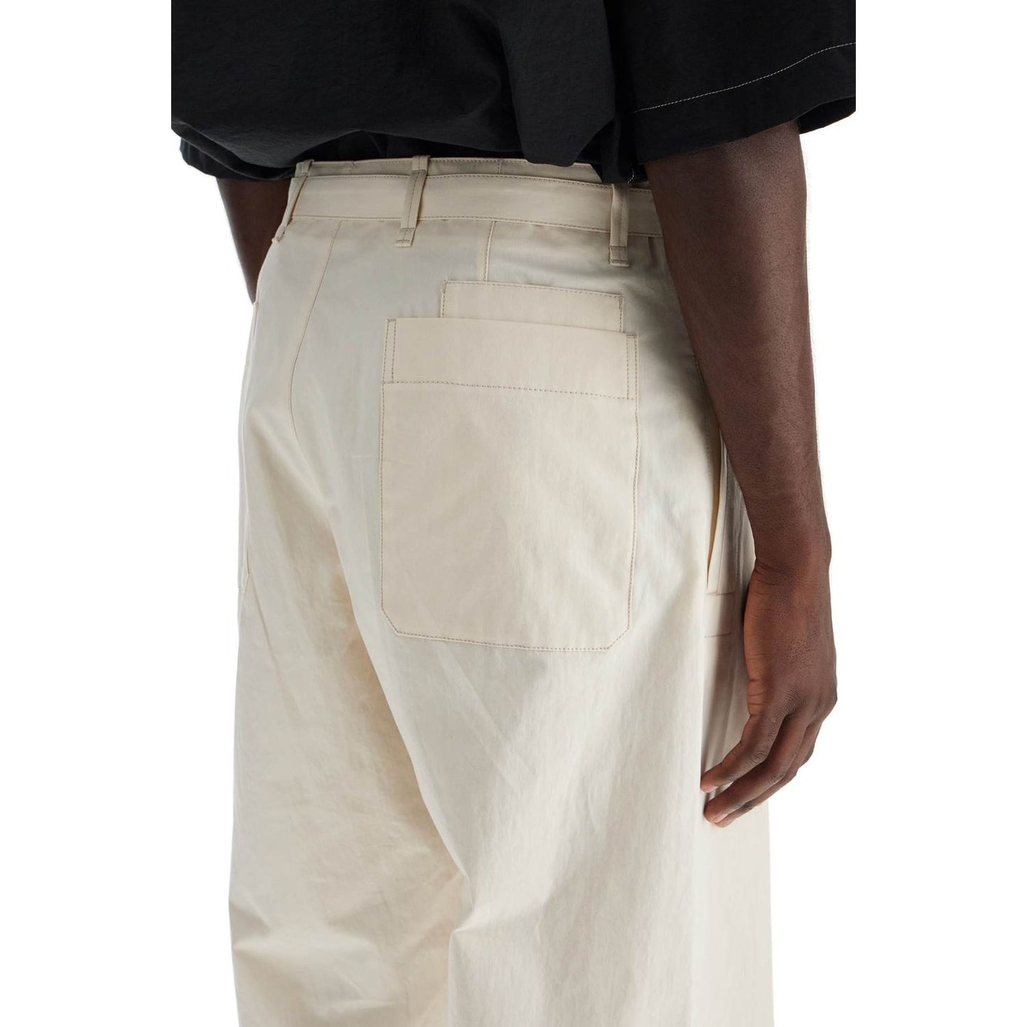 Lemaire straight-cut pants with belt Trousers Lemaire