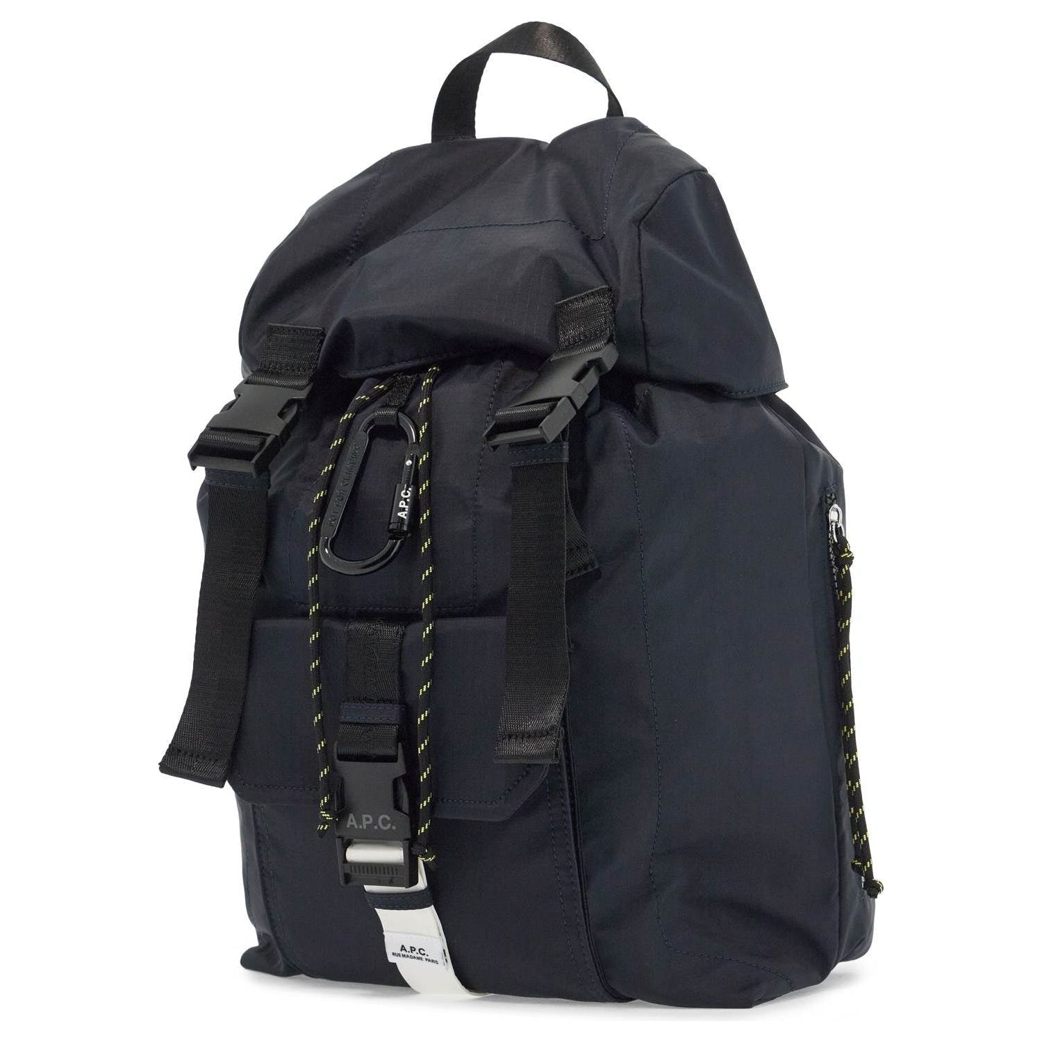 Front view with bag zipped and handles upright.