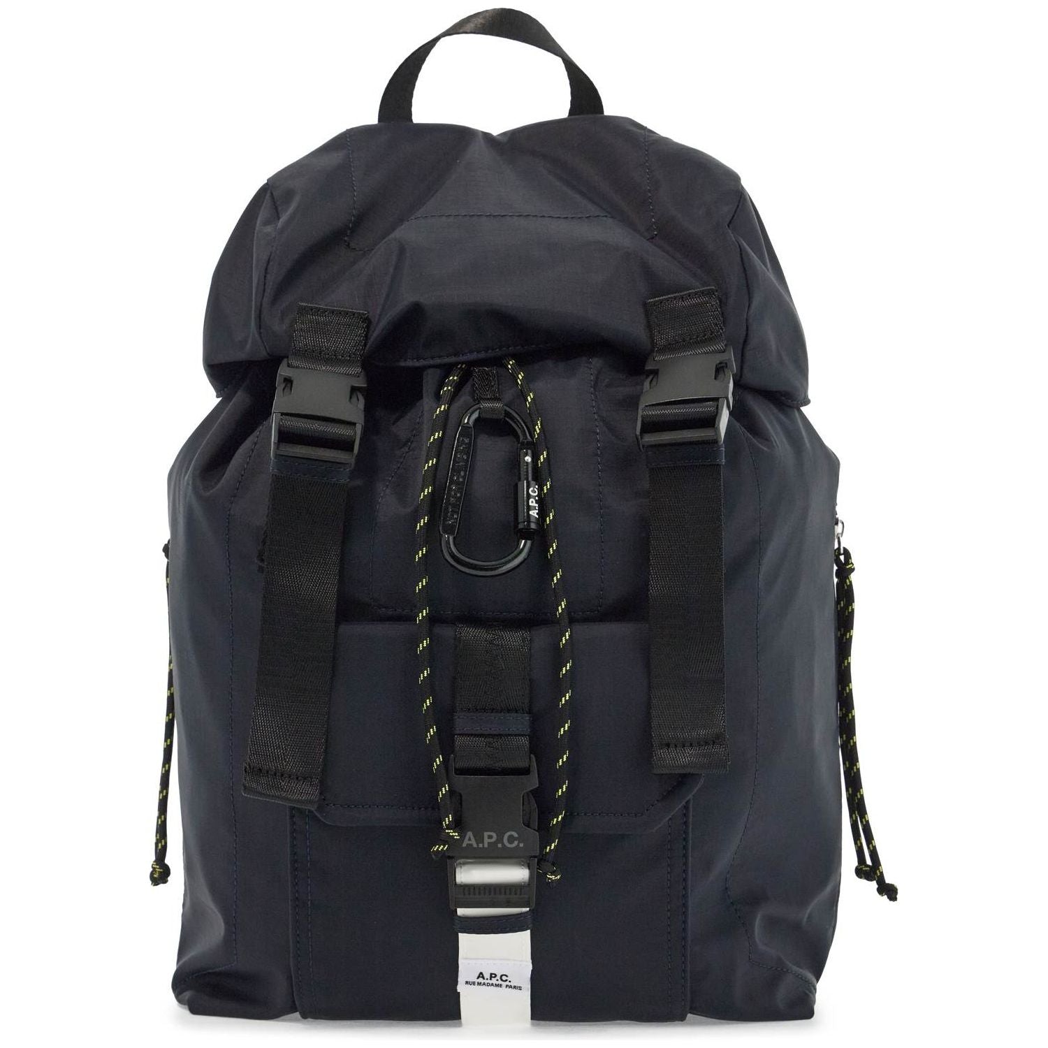 Front view with bag zipped and handles upright.