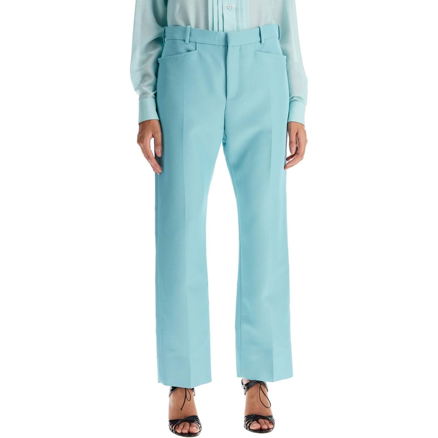 Tom Ford wallis cigarette pants in hopsack fabric Trousers Tom Ford