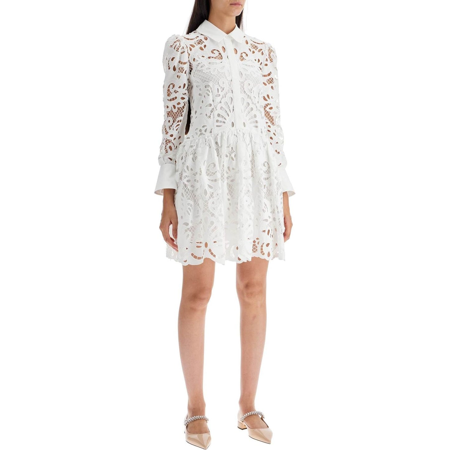 Self Portrait floral lace chemisier dress Dresses Self Portrait