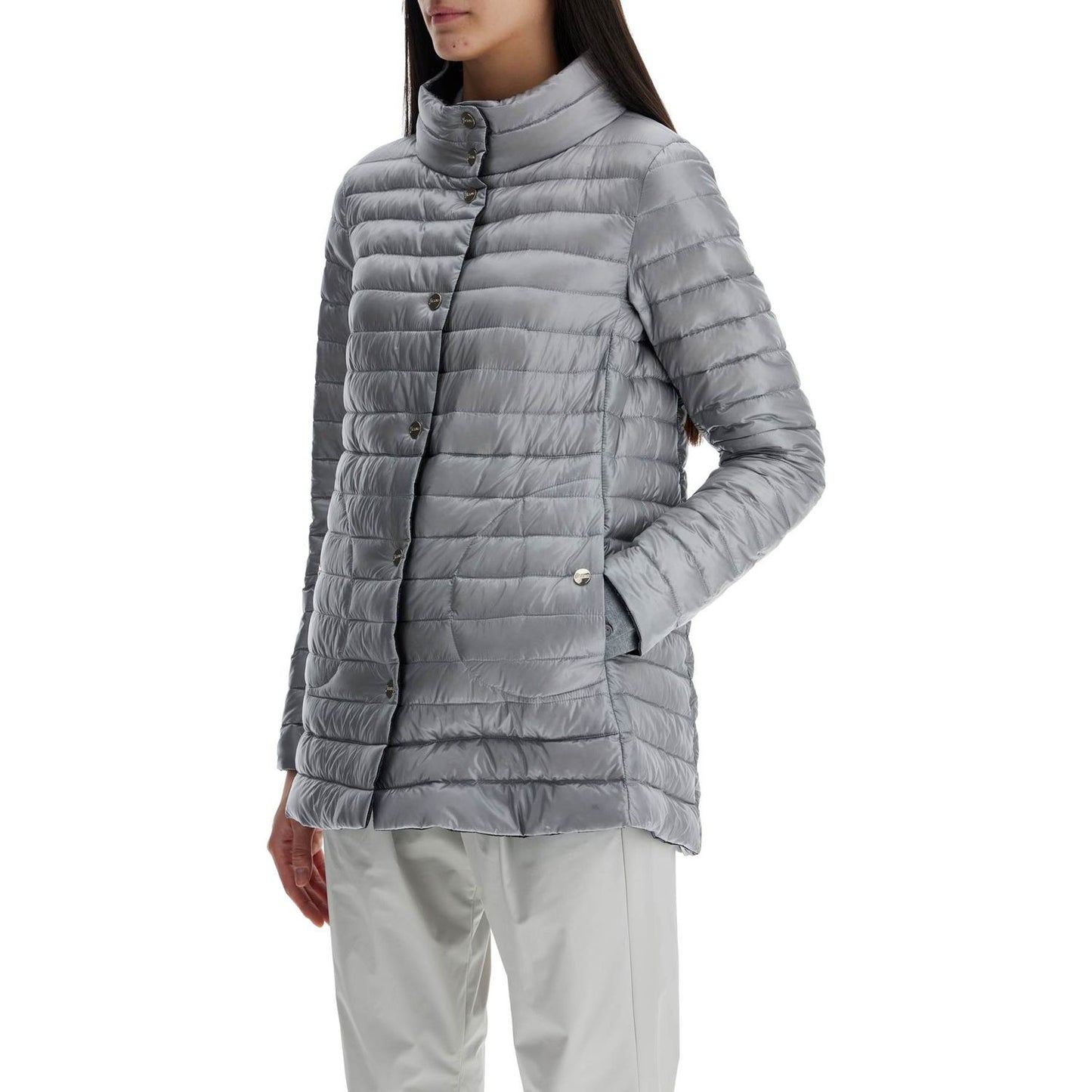 HERNO reversible a-shape down jacket black and gray Jackets HERNO