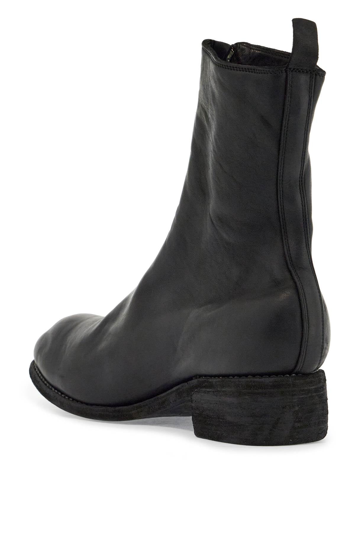 Guidi black horse and calf leather boots with side zip Boots Guidi