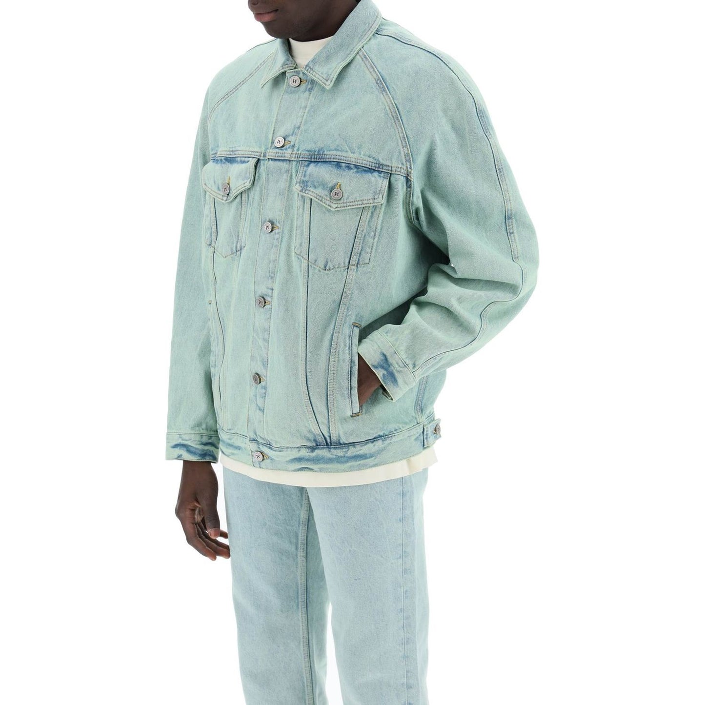 Palm Angels "denim overdye jacket Jackets Palm Angels