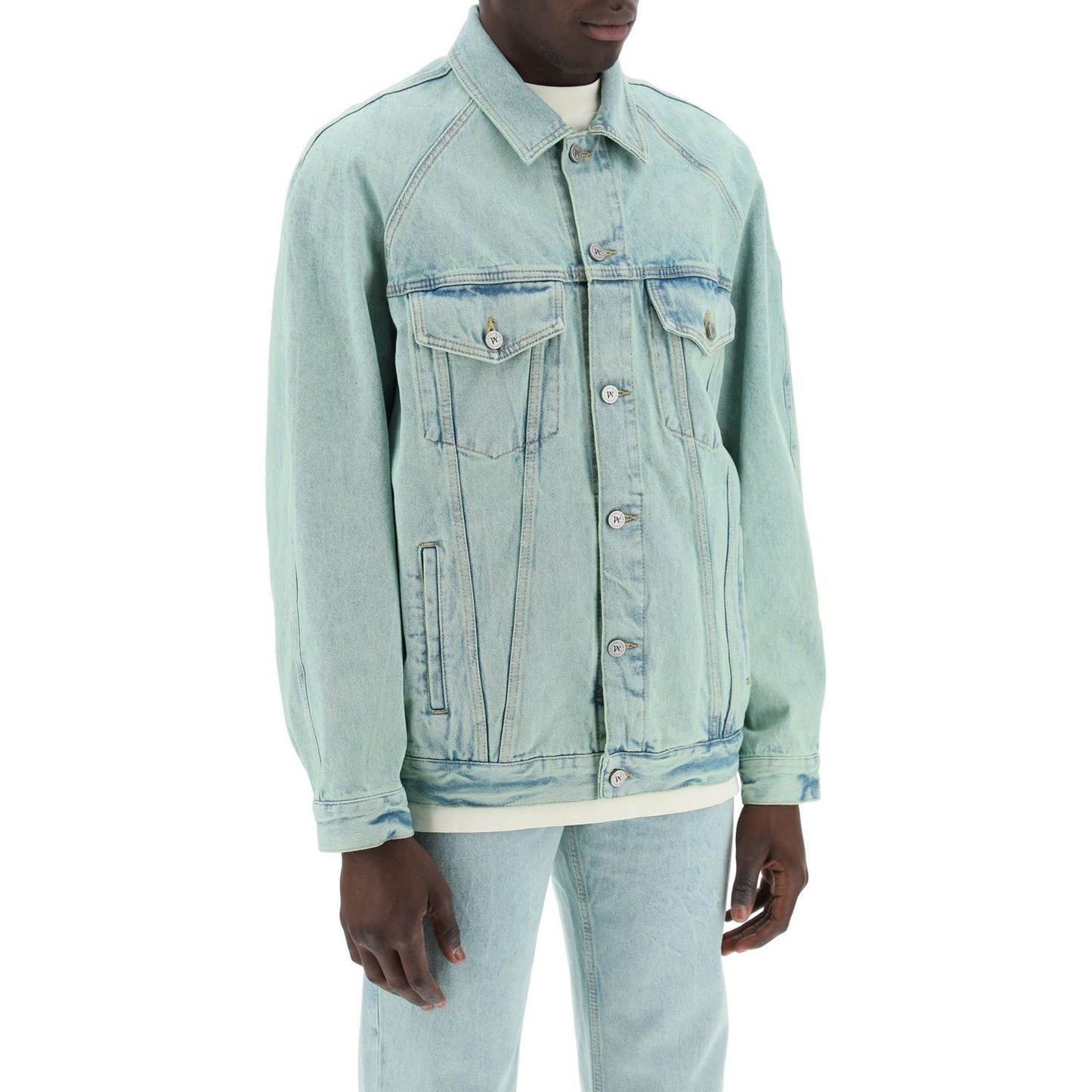 Palm Angels "denim overdye jacket Jackets Palm Angels