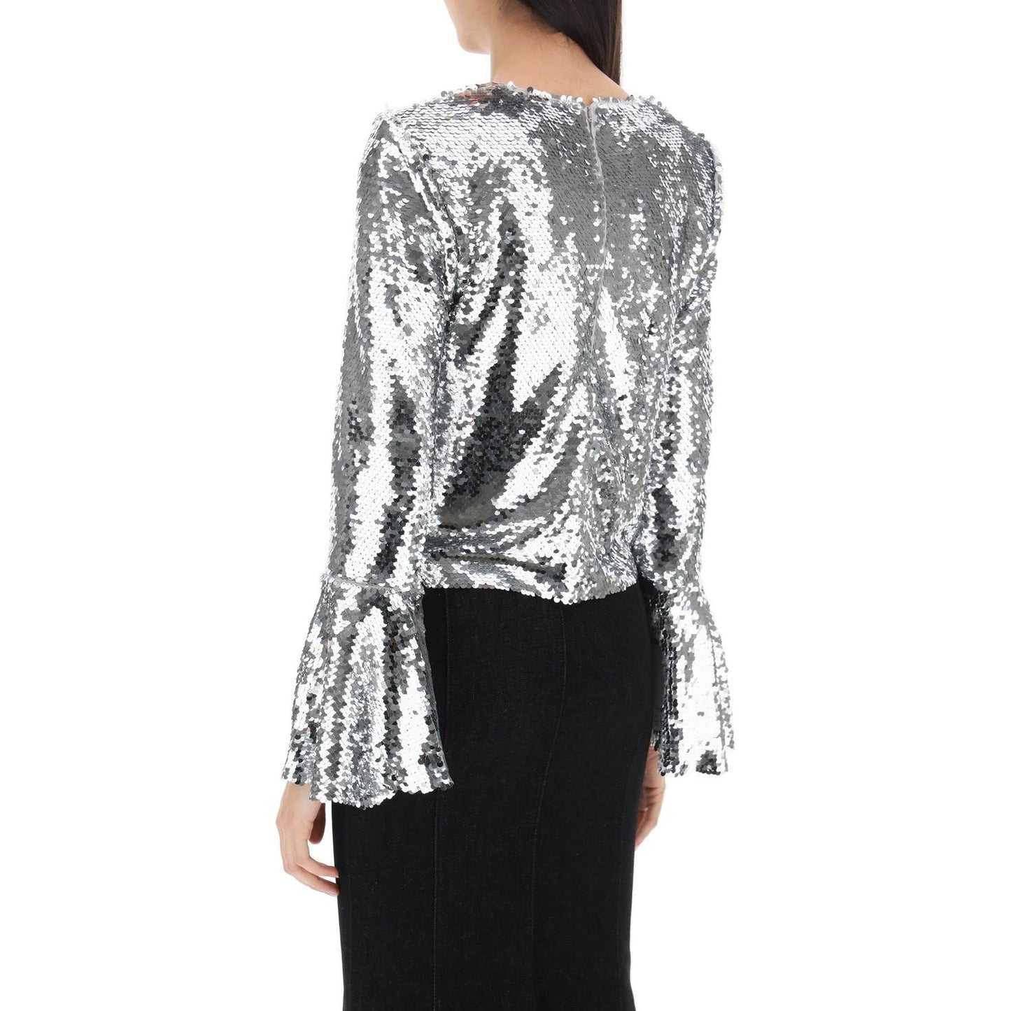 Self Portrait sequined cropped top Topwear Self Portrait