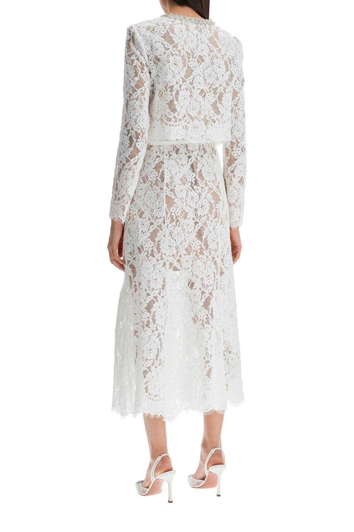 Self Portrait midi lace dress in seven Dresses Self Portrait