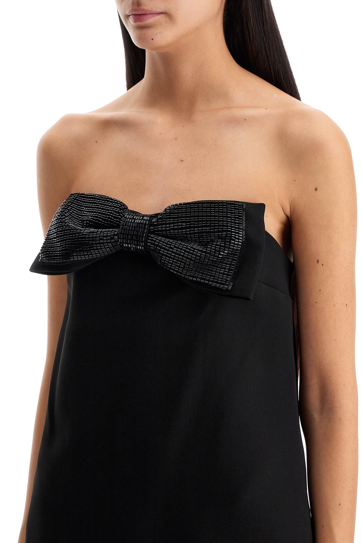 Self-Portrait Self Portrait strapless mini dress with bow