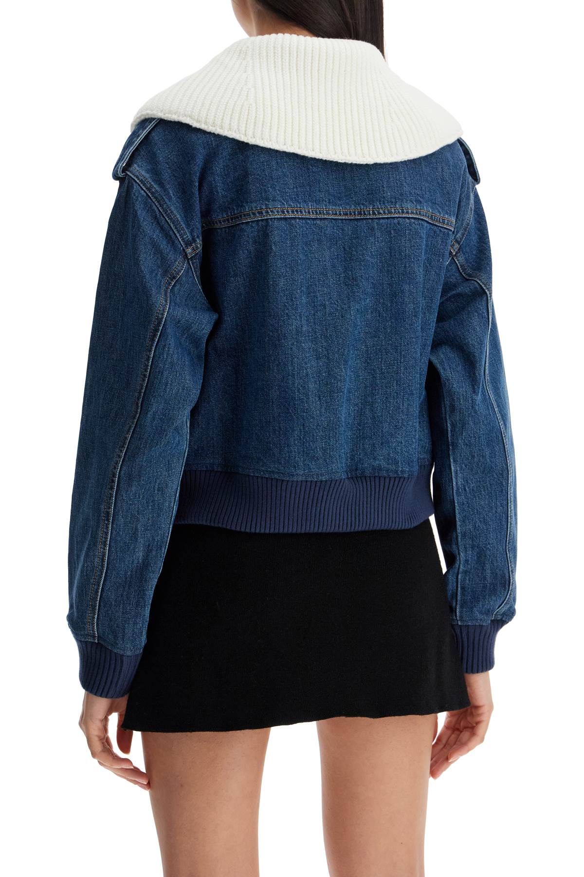 Self-Portrait Self Portrait denim bomber jacket for women