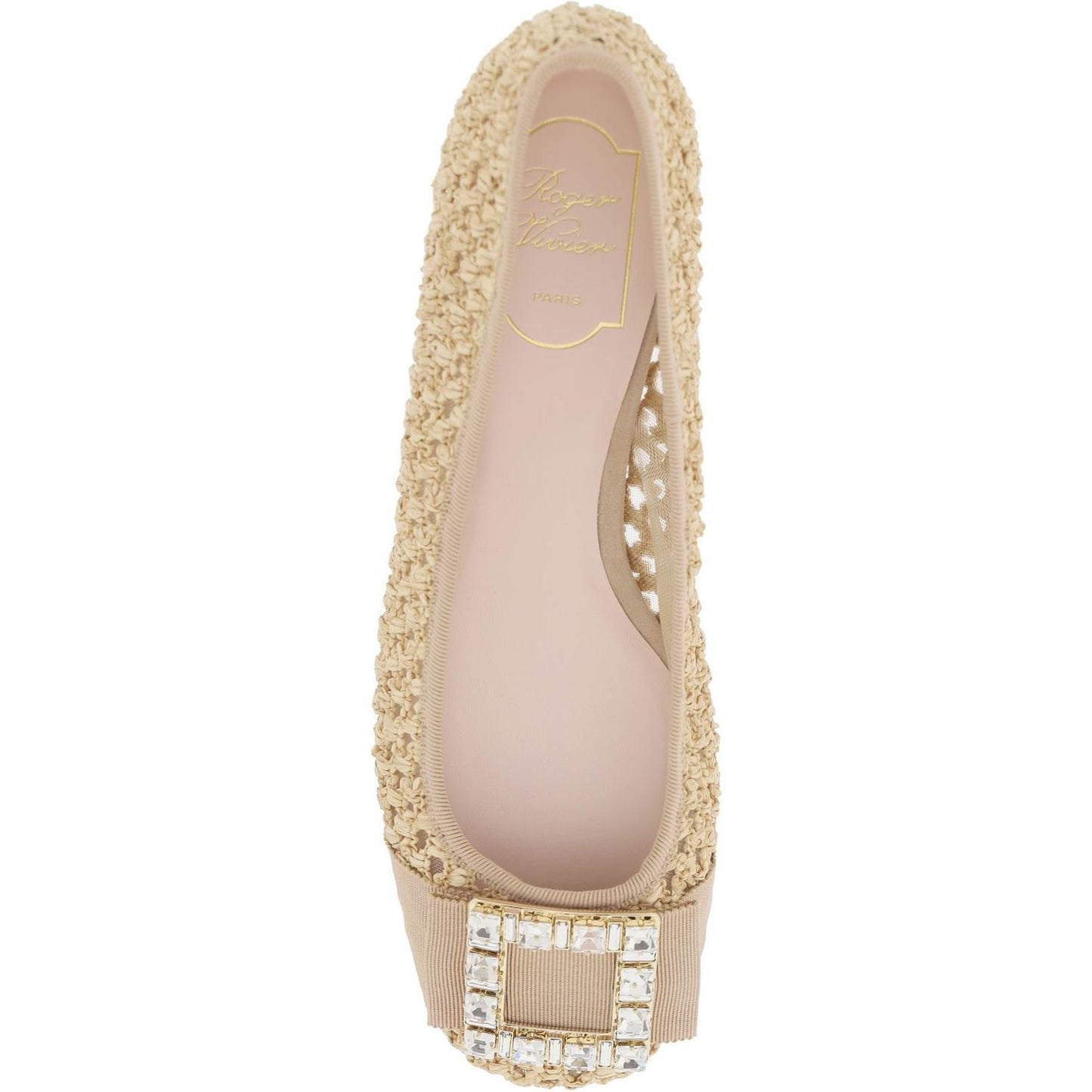 Roger Vivier "tres vivier ballerinas in rafia