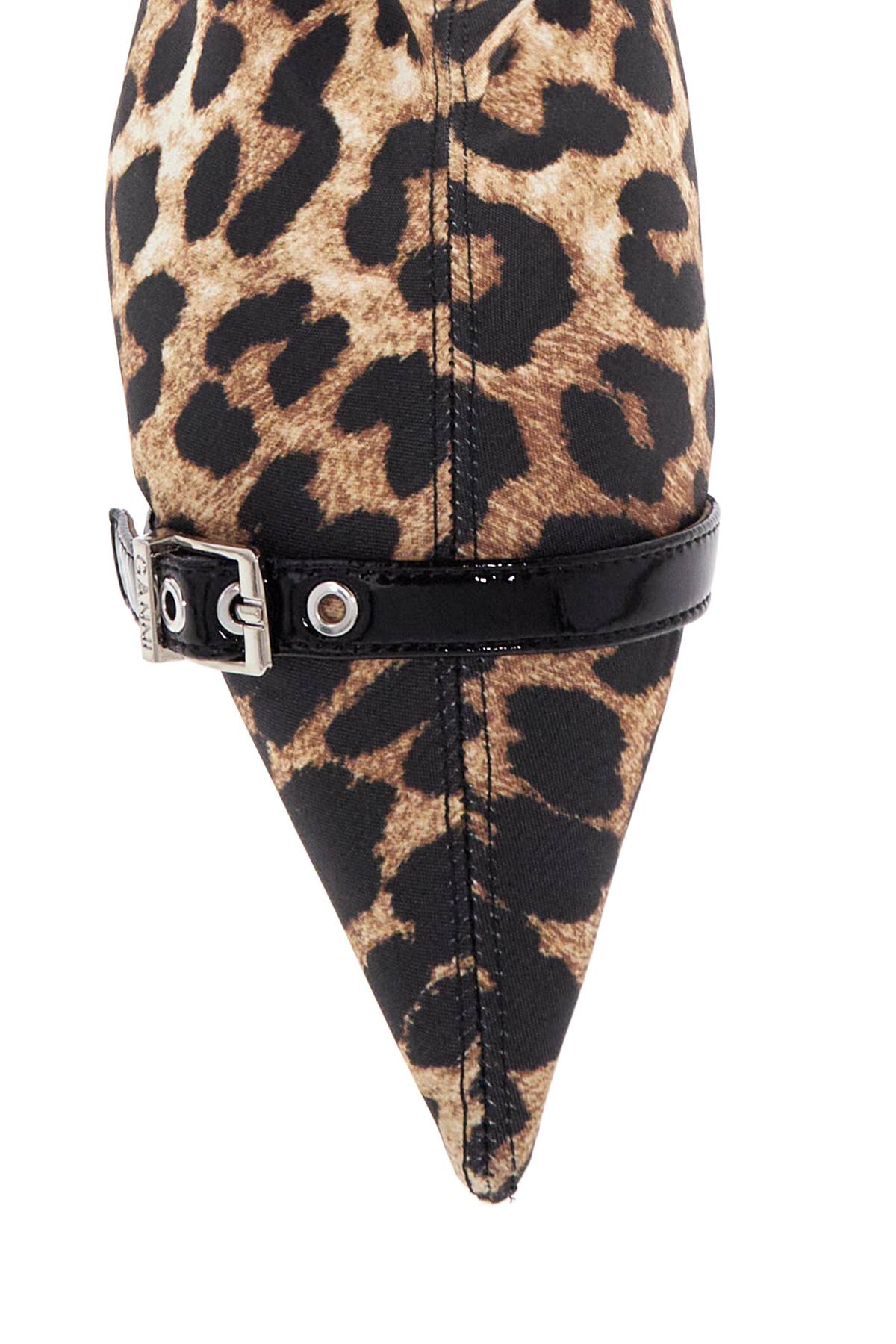 Ganni animal print fabric boots Boots Ganni