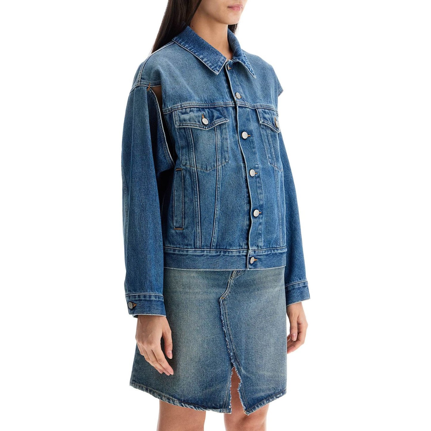 MM6 Maison Margiela denim jacket with slits Jackets MM6 Maison Margiela