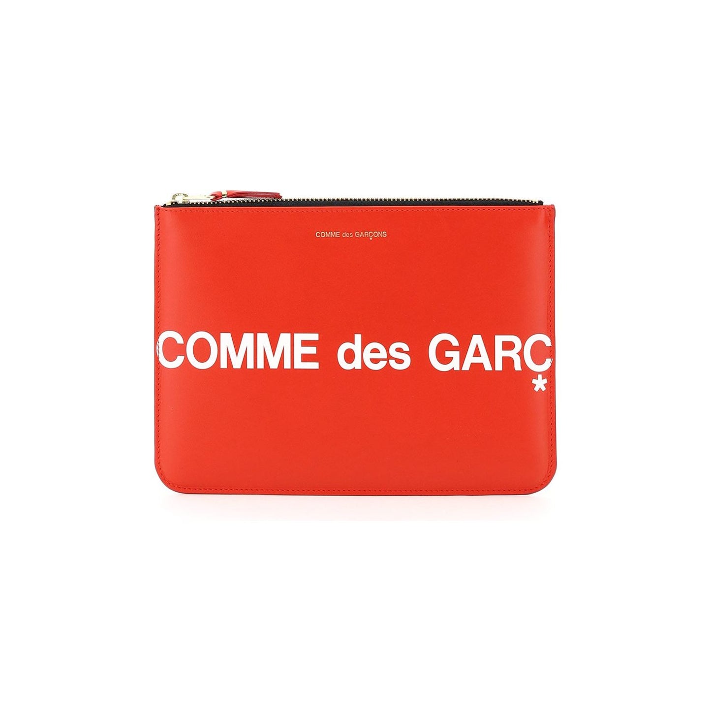 Comme Des Garcons Wallet leather pouch with logo